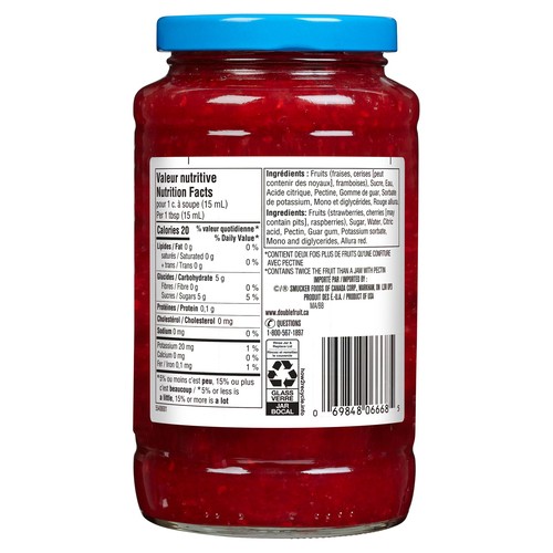 Double Fruit Jam Light Garden Fruit 500 ml