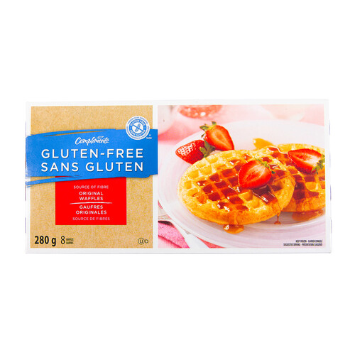 Compliments Gluten-Free Waffles Original 280 g (frozen)