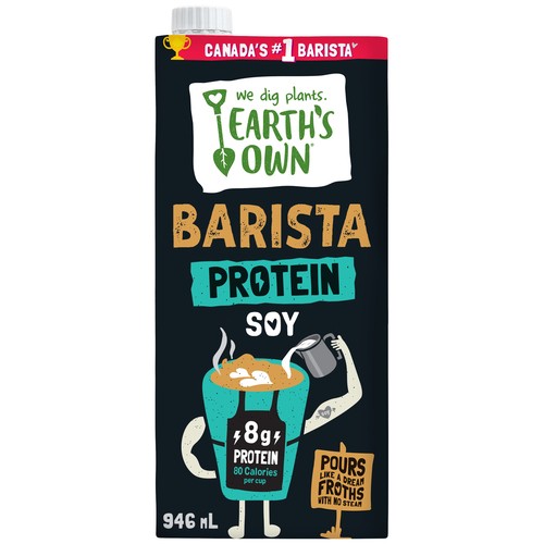 Earth's Own Dairy-Free Barista Soy Milk Alternative Protein 946 ml