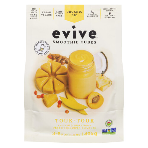 Evive Organic Frozen Smoothie Cubes Touk-Touk 405 g