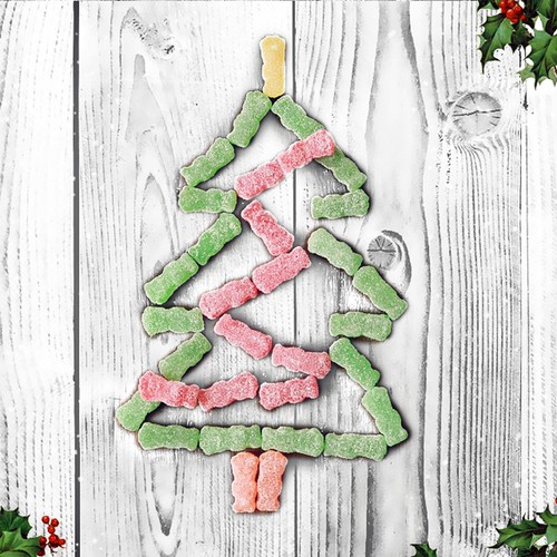 Maynards Sour Patch Kids Candy For Christmas Red And Green 100 g