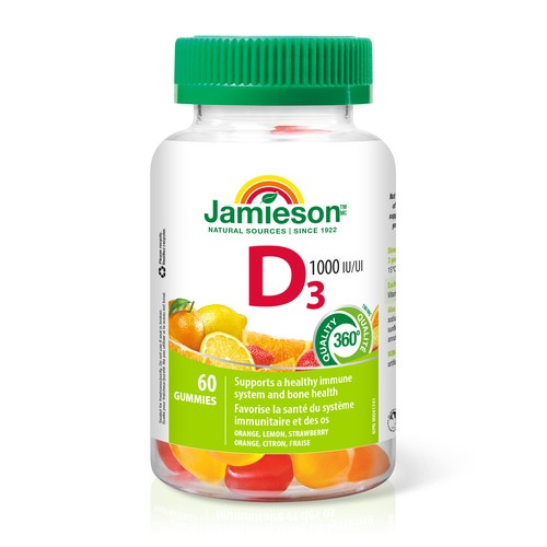 Jamieson Vitamin D3 Gummies 60 Count