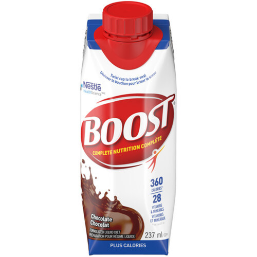 Boost Meal Replacement Shake Plus Calories Chocolate 6 x 237 ml