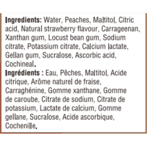 Del Monte Diced Peaches In Strawberry Gel 4 x 125 g