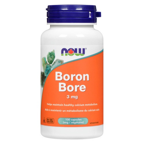 Now Foods Minerals Boron Glycinate 3mg Capsules 100 Count