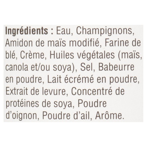 Campbell's Soupe condensée à la crème de champignons à faible teneur en gras 284 ml