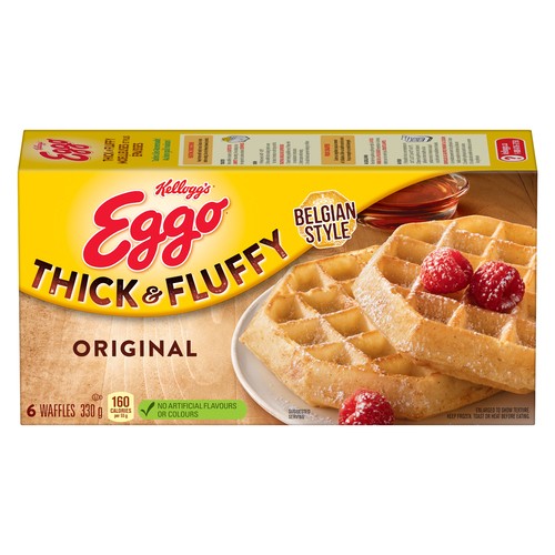 Kellogg's Eggo Frozen Waffles Thick & Fluffy 330 g