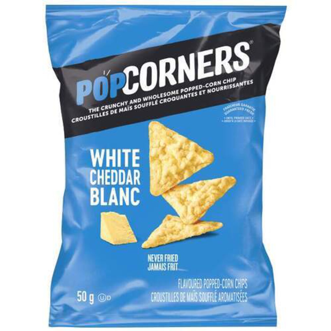 Popcorners Popped Corn White Cheddar Chips 50 g Voilà Online