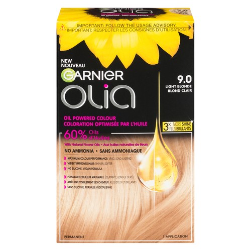 Olia Canada Hair Color 9.0 Light Blond 1 EA 
