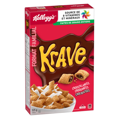 Kellogg's Krave Cereal Chocolate 525 g
