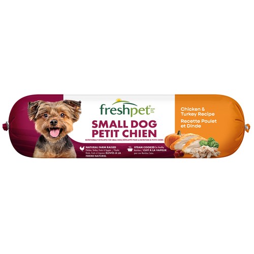 Freshpet Small Dog Slice & Serve Roll Wet Dog Food Chicken & Turkey Recipe 450 g