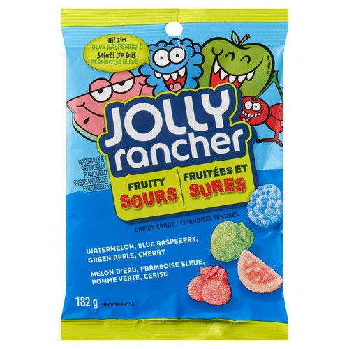 Jolly Rancher Chewy Candy Fruity Sours 182 G