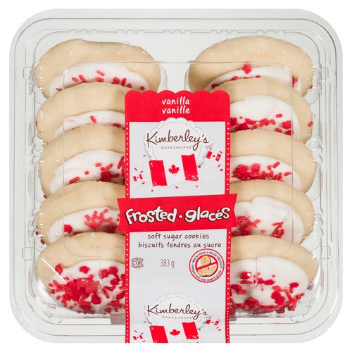 Kimberley's Bakeshoppe Canada Day Cookies Frosted Vanilla 383 g 