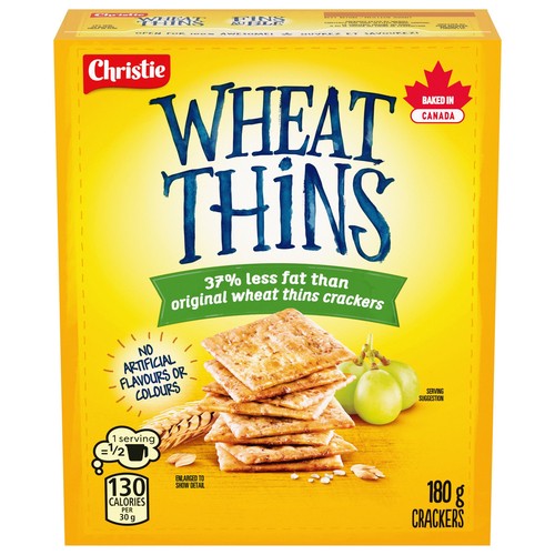 Wheat Thins 37% Less Fat Crackers 180 g