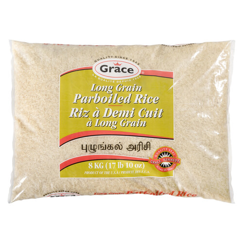 Grace Long Grain Parboiled Rice 8 kg