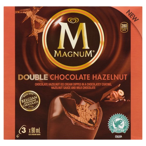 Magnum Ice Cream Bar Double Chocolate Hazelnut 90 ml