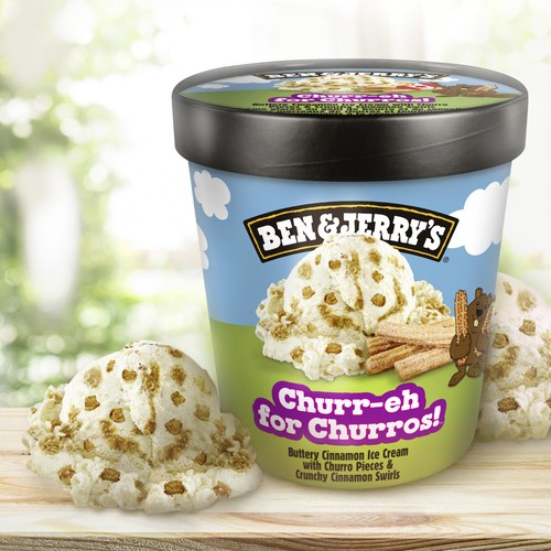 Ben & Jerry's Ice Cream Churr-Eh For Churros!™ With Fairtrade Ingredients 473 ml