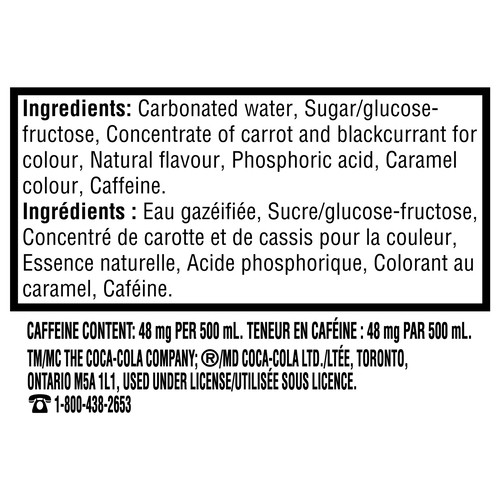 Coca-Cola Zero Sugar Soft Drink Starlight 500 ml (bottle)