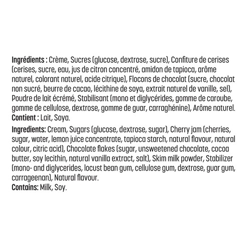 Stefano Faita Gelato Italian Style Cherry And Dark Chocolate 500 ml