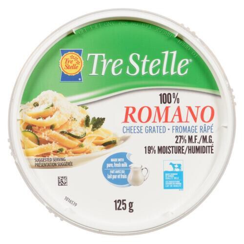 Tre Stelle Romano Cheese Grated 125 g