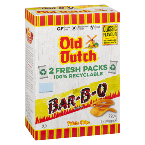 Old Dutch Potato Chips BBQ 220 g