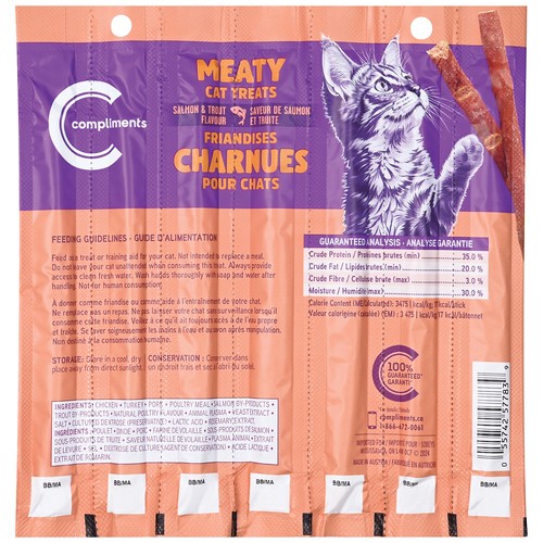 Compliments Meaty Cat Treats Salmon Trout 35 g