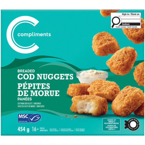 Compliments Frozen Breaded Cod Nuggets 454 g