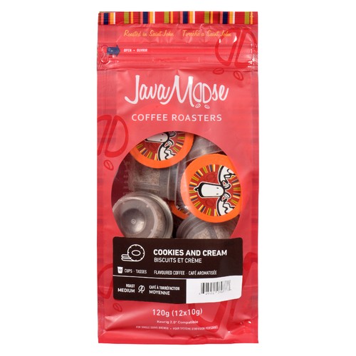 Java Moose Coffee Cookies and Cream Coffee Pods 10 x 12 g