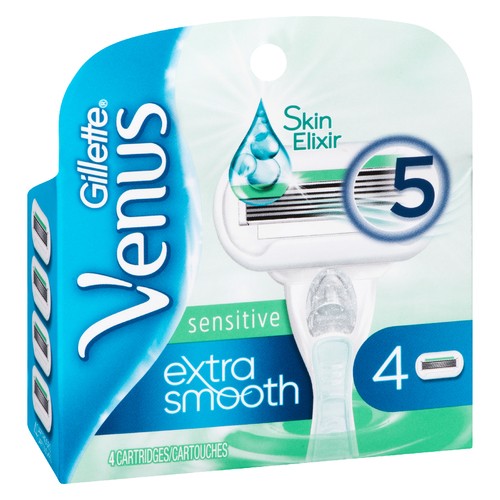 Gillette Venus Extra Smooth Sensitive Razor Blade Refill 4 Cartridges