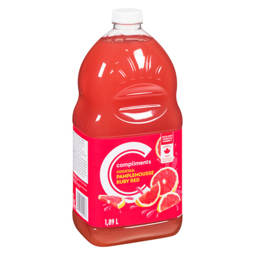 Compliments Cocktail Juice Ruby Red Grapefruit 1.89 L (bottle)