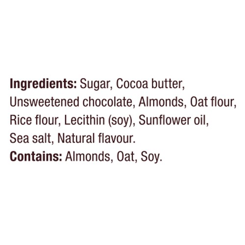 Hershey's Oat Made Vegan Chocolate Creamy Almond & Sea Salt 90 g