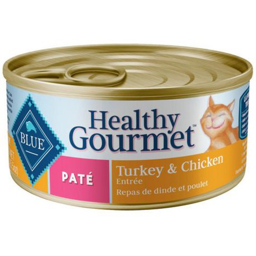 Blue Buffalo Wet Cat Food Healthy Gourmet Paté Turkey Chicken Entrée 155 g