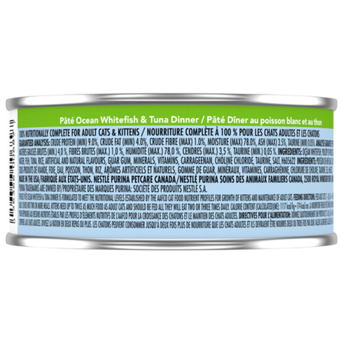 Friskies Wet Cat Food Pâté Ocean Whitefish & Tuna Dinner 156 g