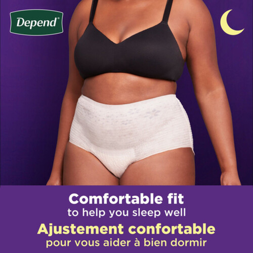 Depend Night Defense Incontinence Underwear Women Overnight XL 12Count