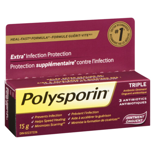 Polysporin Triple Antibiotic Ointment 15 g