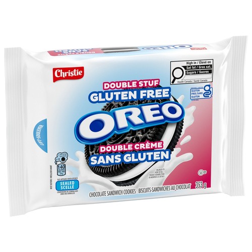 Oreo Gluten Free Sandwich Cookies Double Stuf Chocolate 353 g
