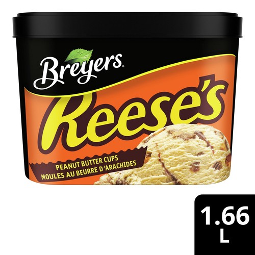 Breyers Frozen Dessert Reese's Peanut Butter Cups For A Delicious Treat 1.66 L
