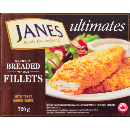 Janes Frozen Breast Fillets With Sauce Breaded Chicken 720 g