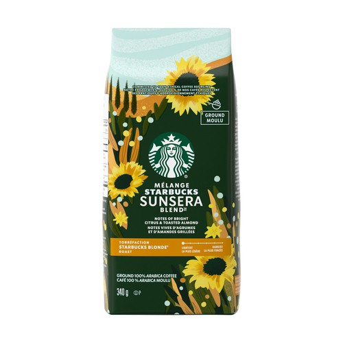 Starbucks Ground Coffee Sunsera Blend Blonde Roast 340 g