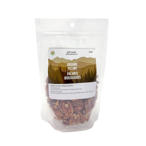 Left Coast Organics Raw Pecans 200 g