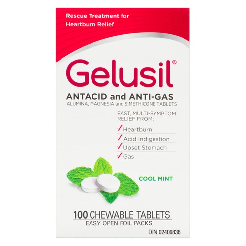 Gelusil Anti-Gas Antacid 100s 1 EA