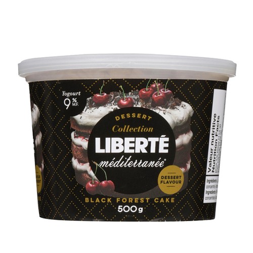 Liberte Mediterranean 9% Yogurt Black Forrest Cake 500 g