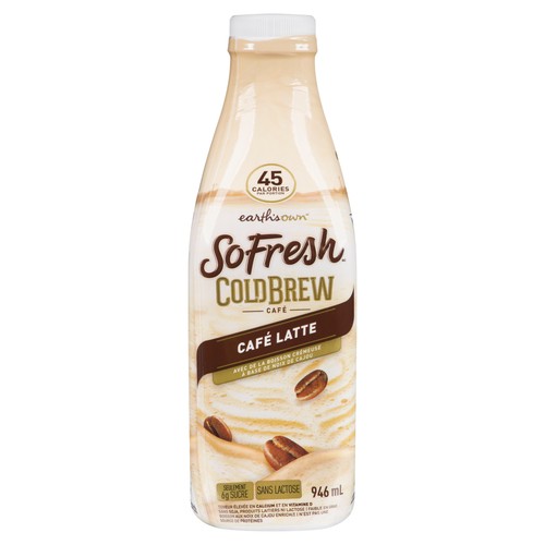Earth's Own So Fresh Cold Brew Creamy Cashew Coffee Beverage Café Latte 946 ml (bottle)