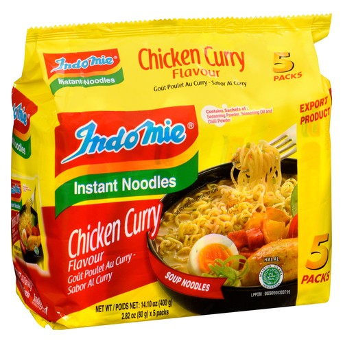 Indomie Instant Noodle Chicken Curry 5 Pack 400 g