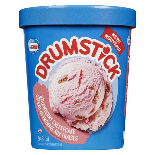 Drumstick Ice Cream Strawberry Cheesecake 946 ml