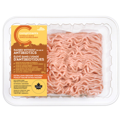 Compliments Naturally Simple Extra Lean Ground Chicken 454 g
