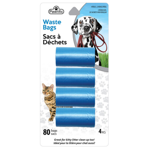 Pawrific Doggy Waste Bags 4 Pack