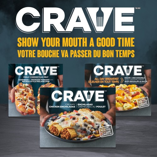 CRAVE Frozen Meal Creamy Chicken Enchiladas 340 g
