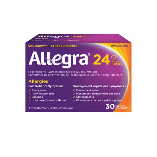 Allegra 24 Hours Allergy Relief Tablets 30 Count