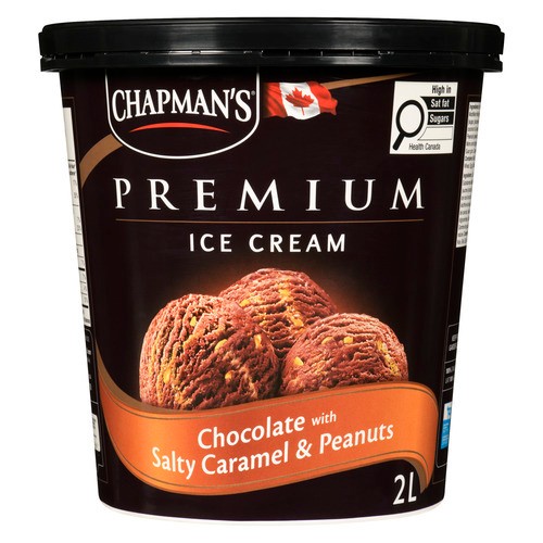 Chapman's Premium Ice Cream Chocolate Salted Caramel & Peanuts 2 L